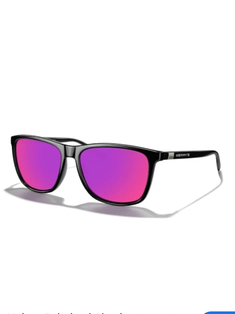Merry’s Men's Polarized Sunglasses with Pink Mirror Lenses